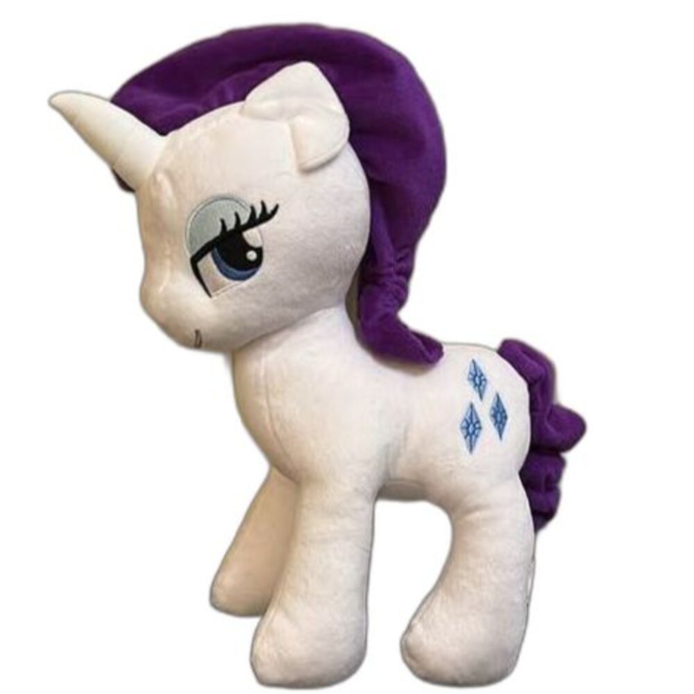 Rarity My Little Pony MPL Unicorn White & Purple 11" Diamonds Plush